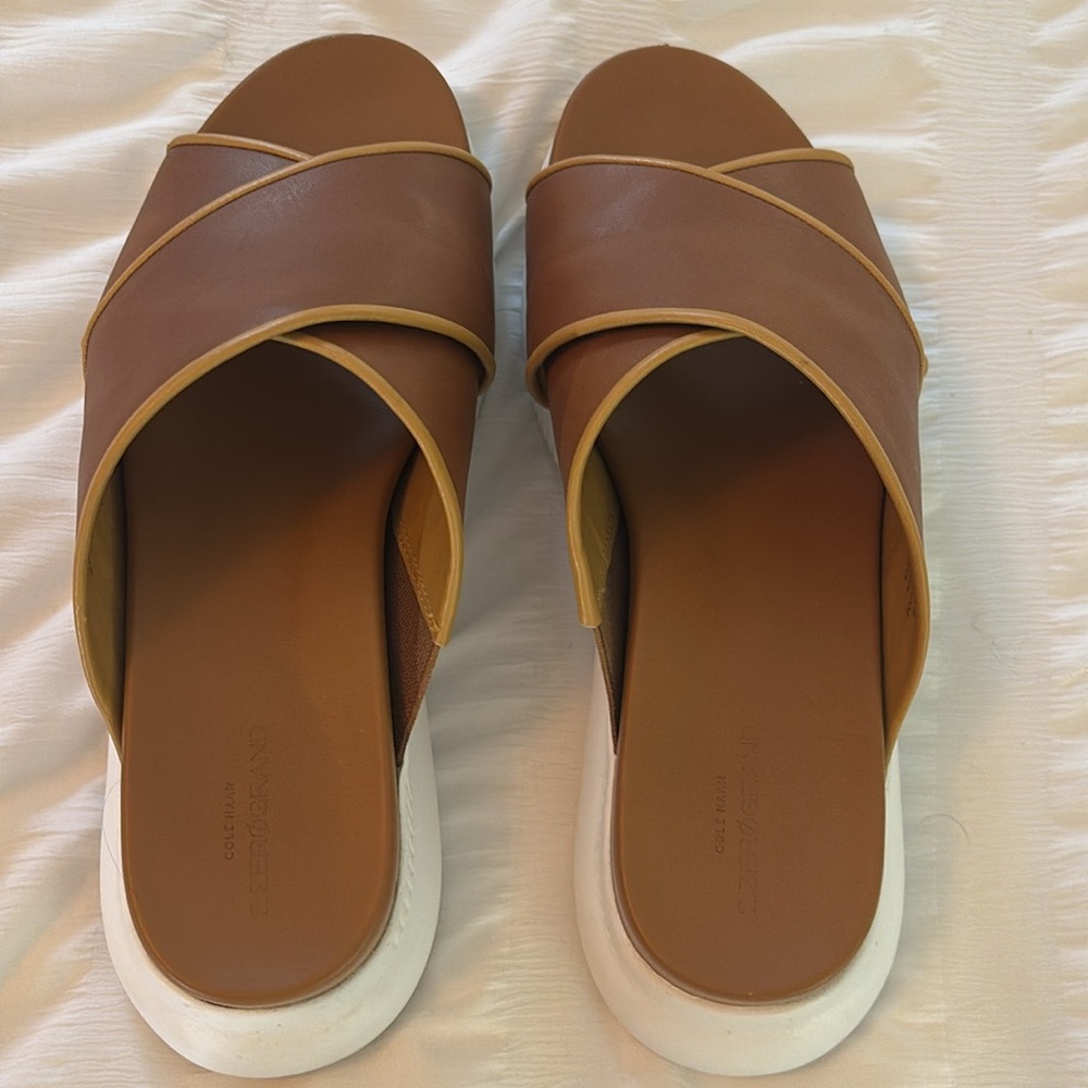 Cole Haan women’s 2.Zerogrand leather slide sandal - size 6.5 - Picture 2 of 12